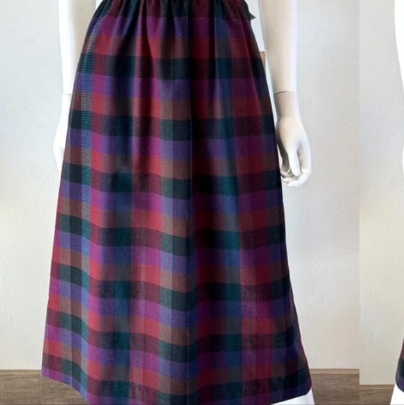 Red and Purple A-Line Maxi Skirt for Casual Wear - Picture 1 of 10
